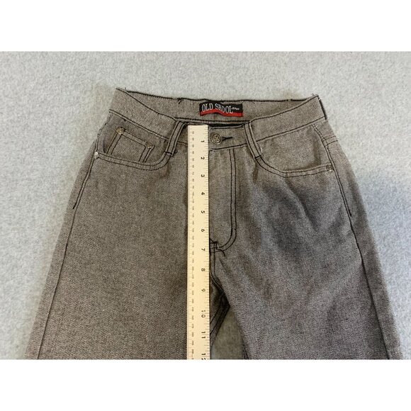 Old Skool Boys Size 10 Gray Jeans Straight Leg - Picture 6 of 7